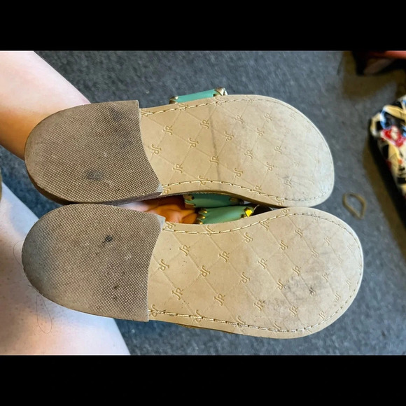 Jack Rogers Pineapple Sandals in Blue, size 7 - Picture 3 of 7